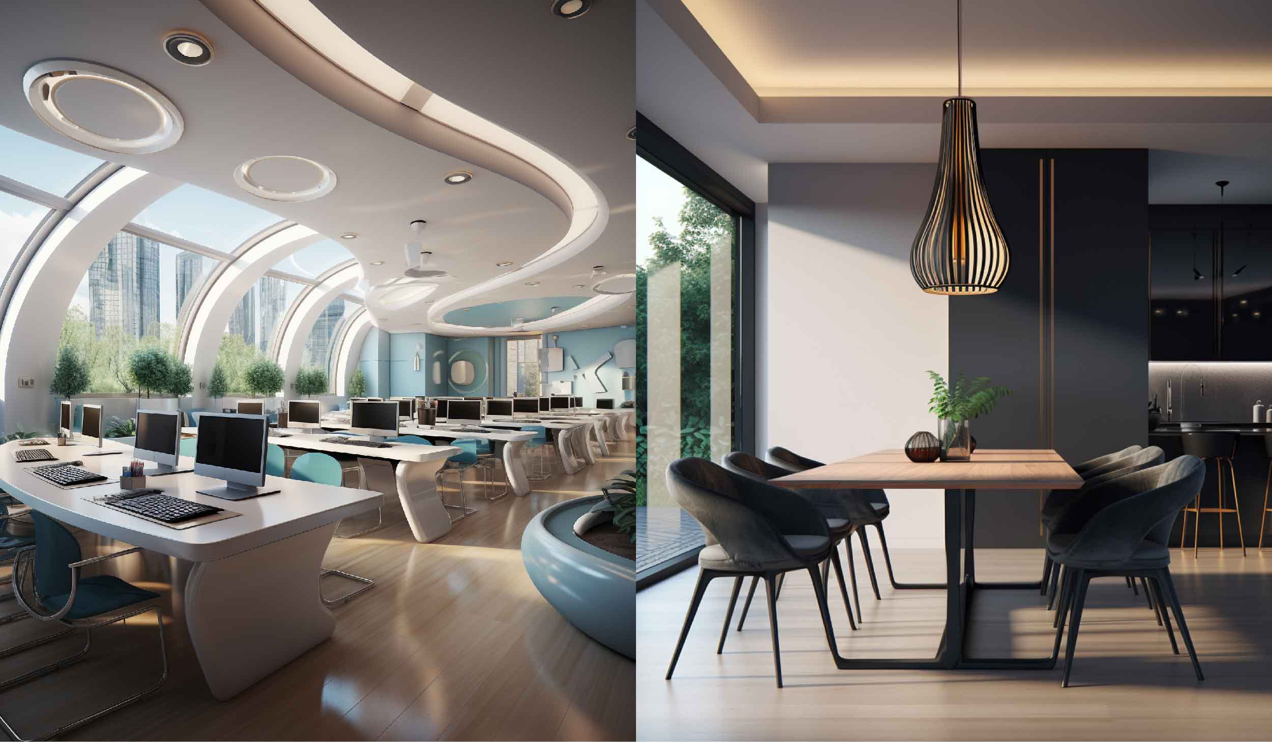 Commercial Interiors and Residential Interiors