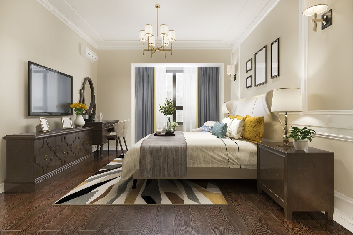 Luxury bedroom- color pattern