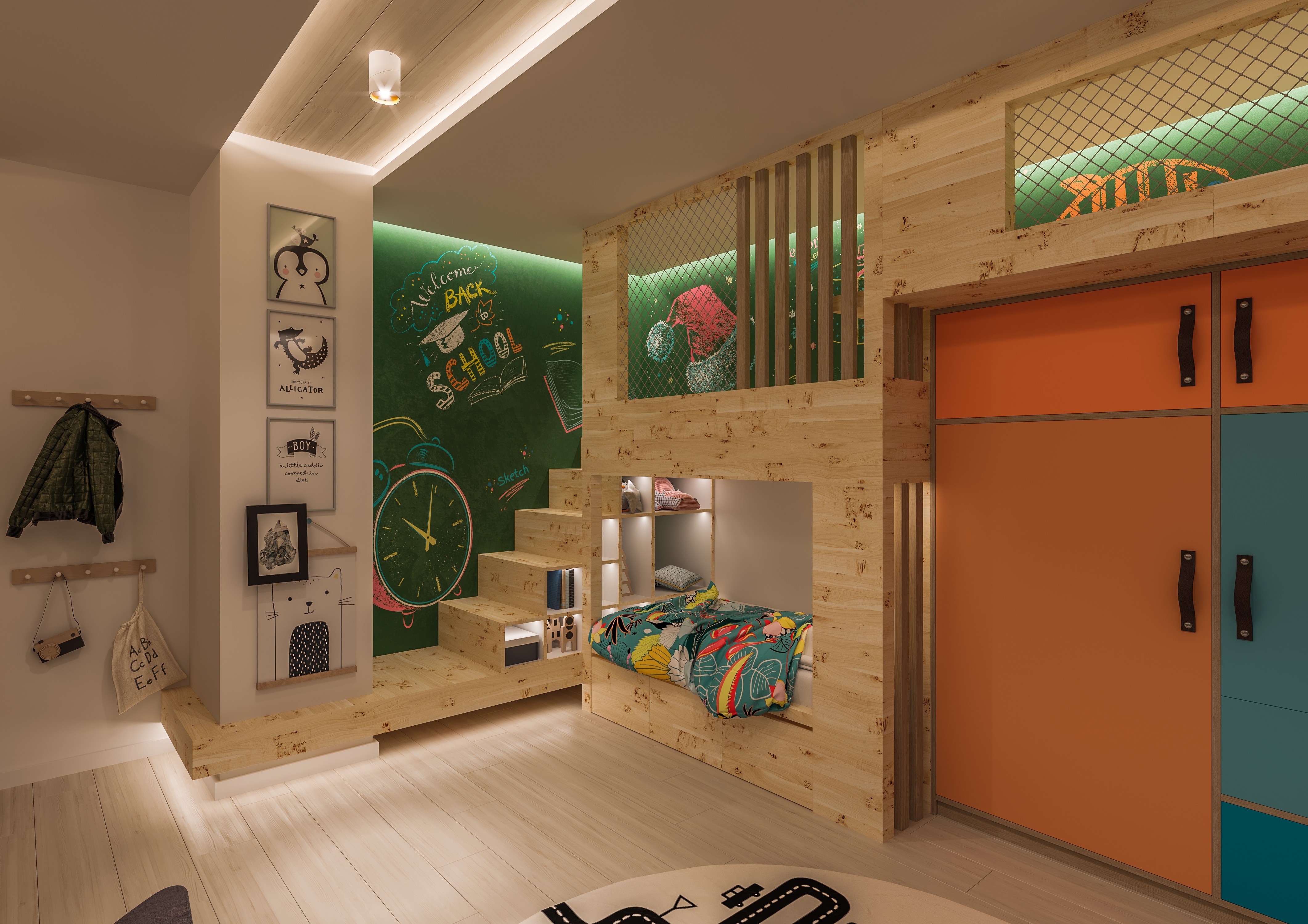 3D interior kids room